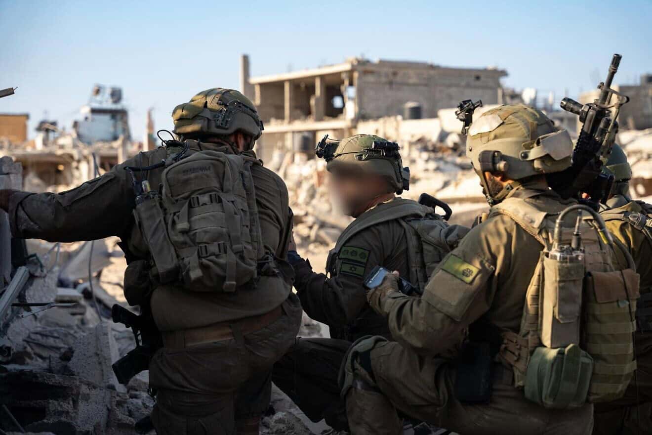 Israeli soldiers operating in Rafah, in the southern Gaza Strip, where Hamas terror leader Yahya Sinwar was eliminated on Oct. 16, 2024. Credit: IDF.