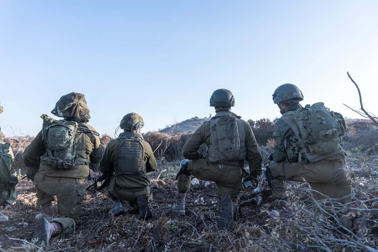 Israeli soldiers seen during operational activity in Southern Lebanon, November 2024. Credit: IDF.