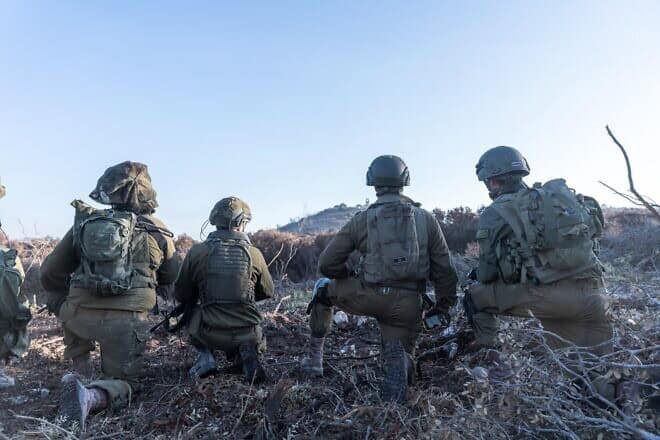 Israeli soldiers seen during operational activity in Southern Lebanon, November 2024. Credit: IDF.