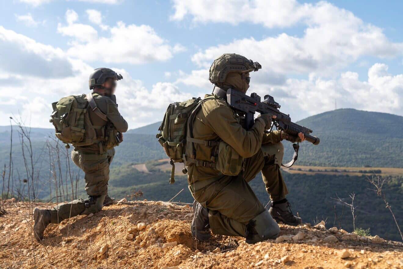 Israeli soldiers on patrol in Southern Lebanon, November 2024. Credit: IDF.