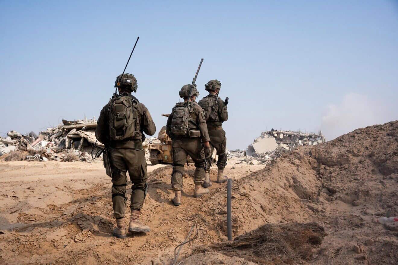 Soldiers from the IDF's Nahal Brigade during operations in Rafah, in the southern Gaza Strip, November 2024. Credit: IDF.