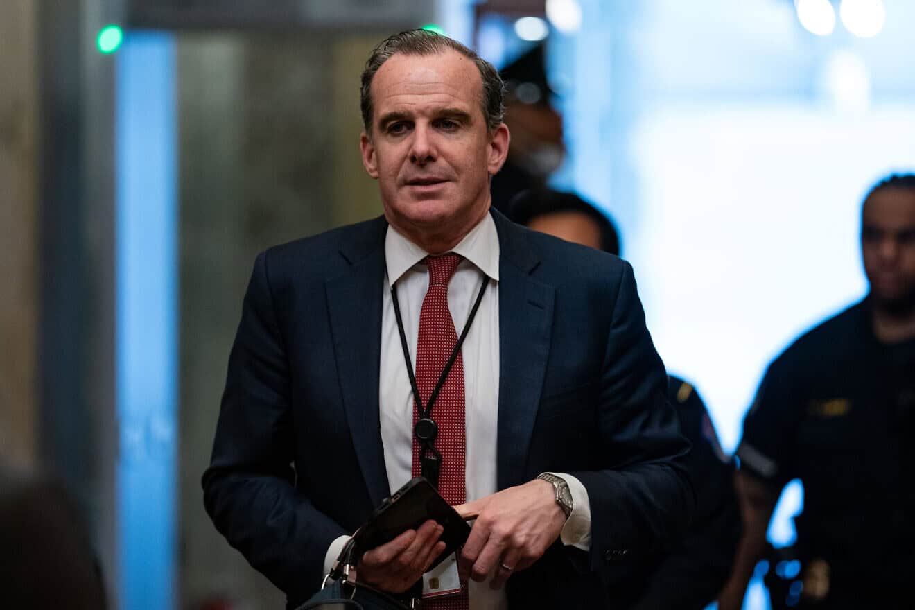White House Coordinator for the Middle East and North Africa Brett McGurk arrives at the U.S. Capitol in Washington, D.C., on April 18, 2024. Photo by Kent Nishimura/Getty Images.