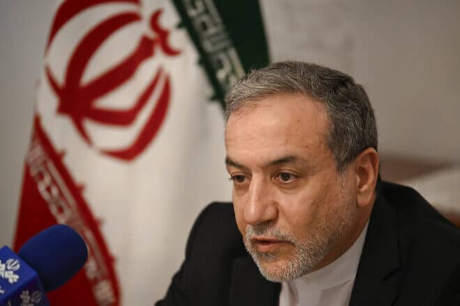 Iranian Foreign Minister Abbas Araghchi at a press conference at the Iranian ambassador's residence in Lisbon, Nov. 27, 2024. Photo by Horacio Villalobos Corbis/Corbis via Getty Images.