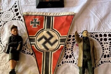 The Israel Defense Forces found Nazi-related paraphernalia in civilian homes in Southern Lebanon on Nov. 1, 2024. Credit: IDF.