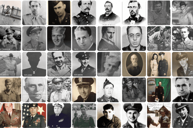 New interactive yahrzeit wall shares families’ untold stories of military heroes. Credit: Courtesy.