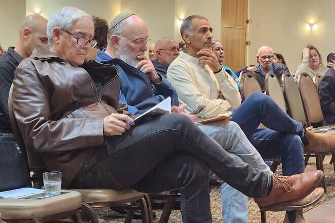 Participants in the "Securing the North" conference at the Leonardo Plaza Hotel in Tiberias, Israel, on Dec. 25, 2024. Credit: Courtesy.