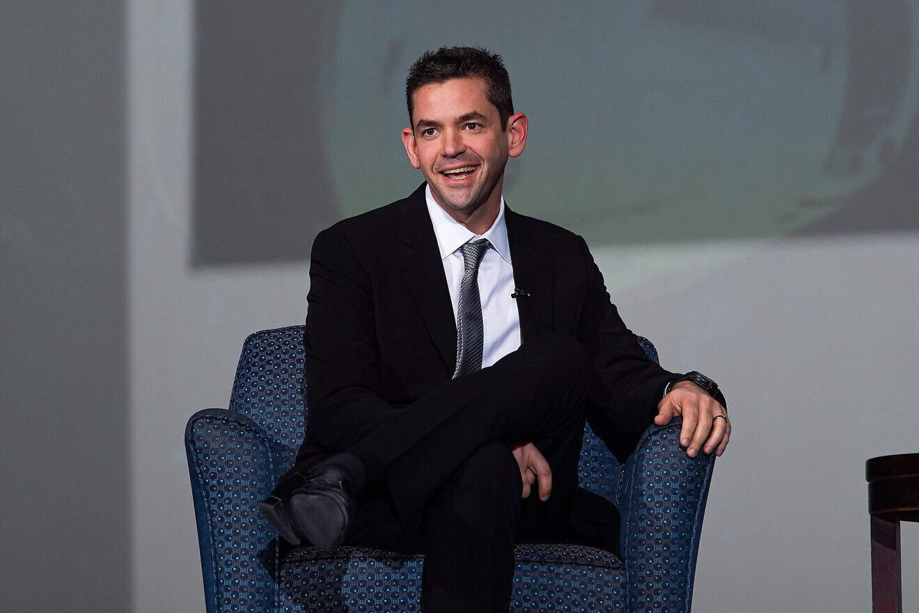 Jared Isaacman speaks at the 30th Annual National Character and Leadership Symposium in Arnold Hall at the U.S. Air Force Academy in Colorado Springs, Colo., on Feb. 23, 2023. Credit: Trevor Cokley/U.S. Air Force via Wikimedia Commons.