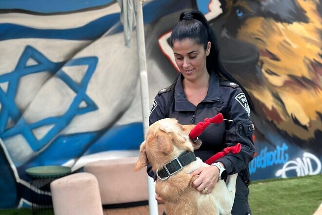 Avital Tzuriel, head of the Israel Police K-9 unit, on Dec. 9, 2024. Credit: Courtesy of the Israel Police.
