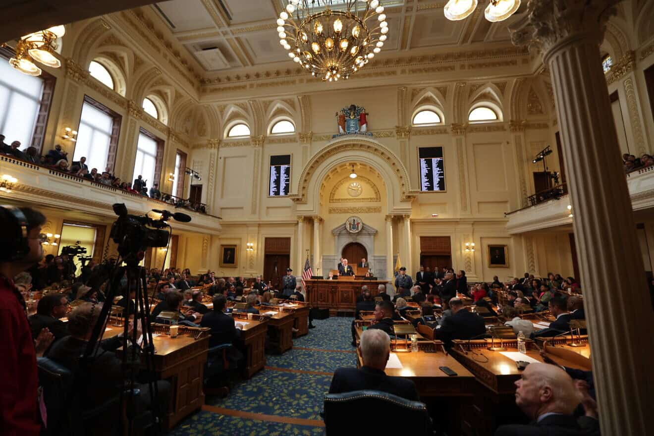 New Jersey Gov. Phil Murphy delivers the FY2025 budget address in the State Assembly Chambers in Trenton, N.J., on Feb. 27, 2024. Photo by Edwin J. Torres/New Jersey Governor’s Office.