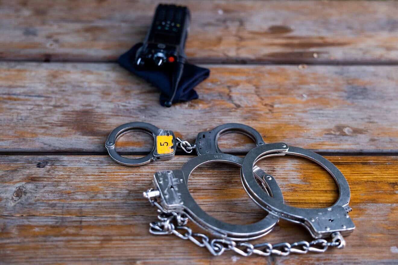 Handcuffs. Illustrative photo by Nati Shohat/Flash90.
