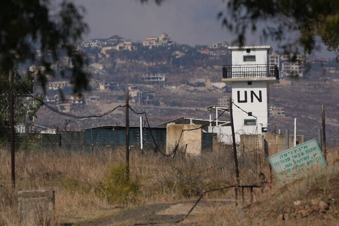A UNIFIL base in Southern Lebanon near the border with Israel, on Nov. 28, 2024. Photo by Ayal Margolin/Flash90.
