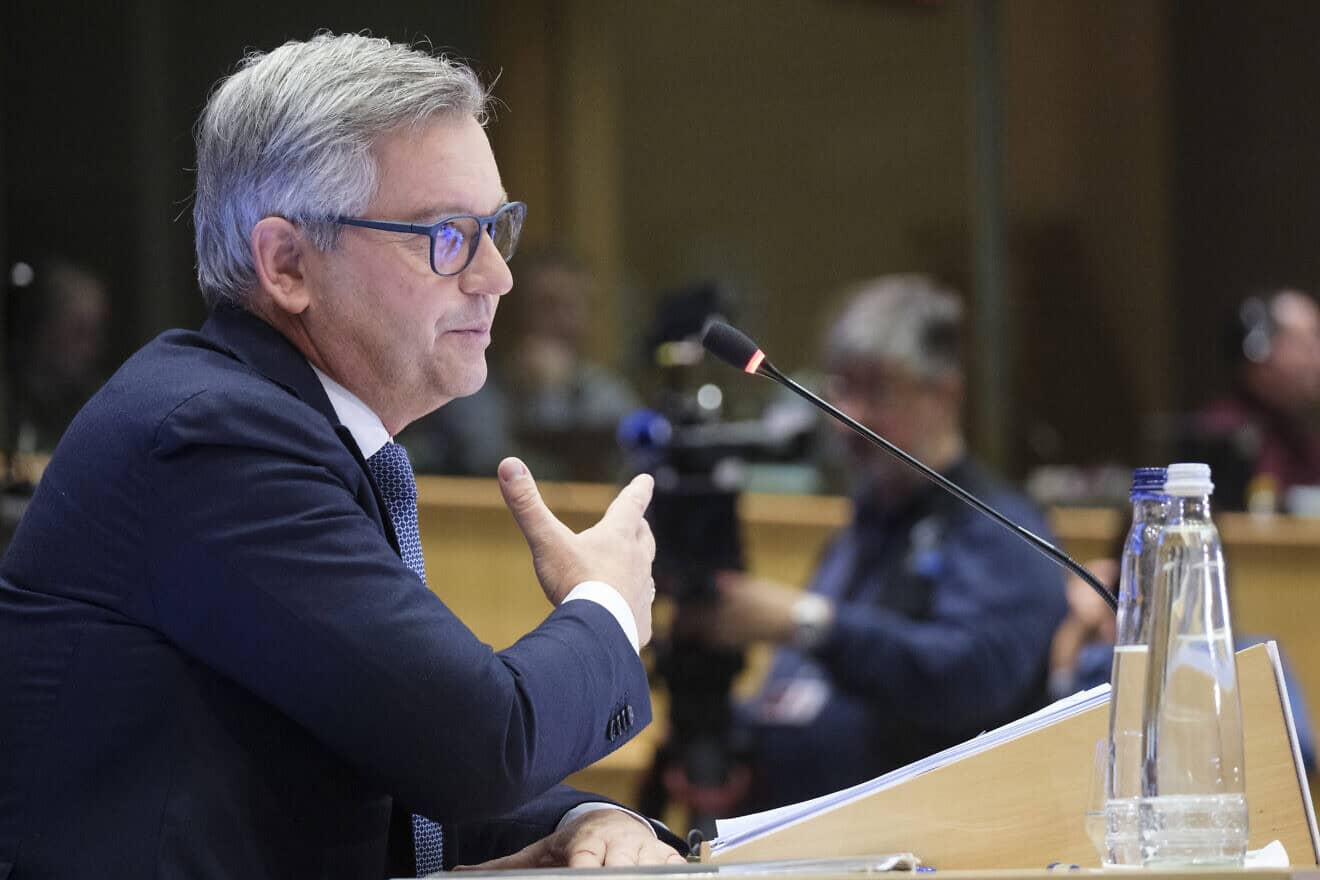 European Commissioner-designate for Internal Affairs and Migration Magnus Brunner attends a hearing in the European Parliament on Nov. 4, 2024, in Brussels, Belgium. Photo by Thierry Monasse/Getty Images.