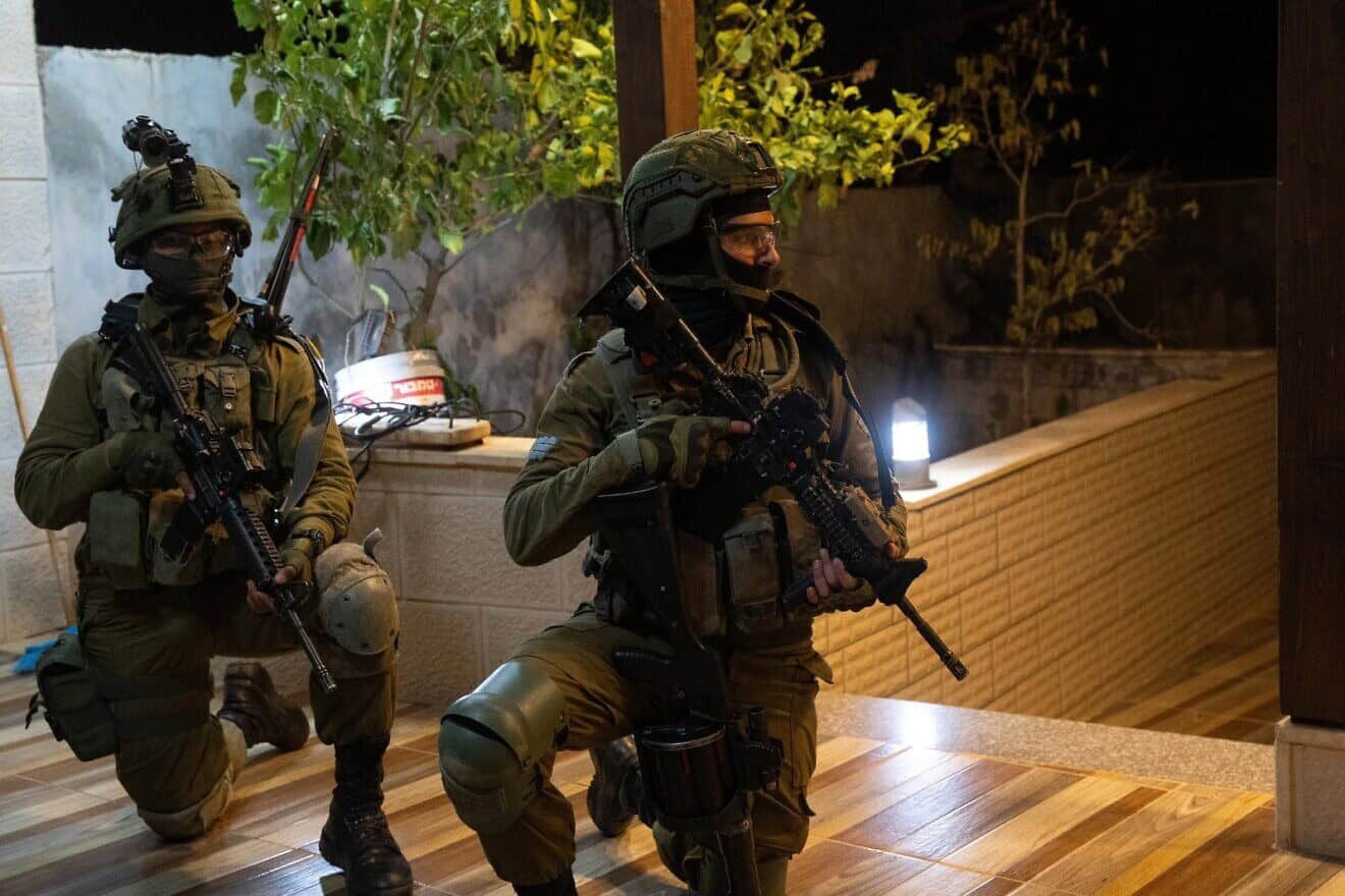 Israeli soldiers operating in Judea and Samaria, December 2024. Credit: IDF.