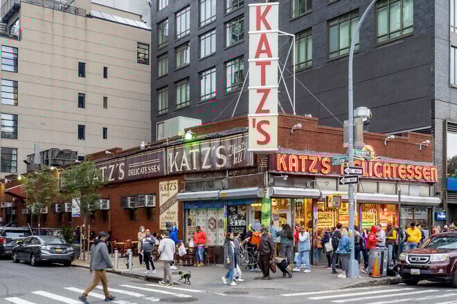 Katz's Deli (founded 1888) in New York City. Credit: ajay_suresh/Wikipedia.