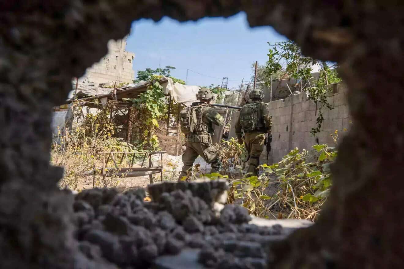 Kfir Brigade soldiers operating in Beit Lahia, the Gaza Strip. Credit: IDF Spokesperson's Unit.