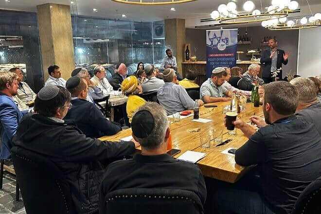 Anglo-Israeli public diplomacy professionals, activists and Israel-U.S. relations experts attend the Yesha Council's "Policy Opportunities for the Israel-US Relationship" conference at the Psagot Winery in Binyamin, Dec. 4, 2024. Credit: Yesha Council.