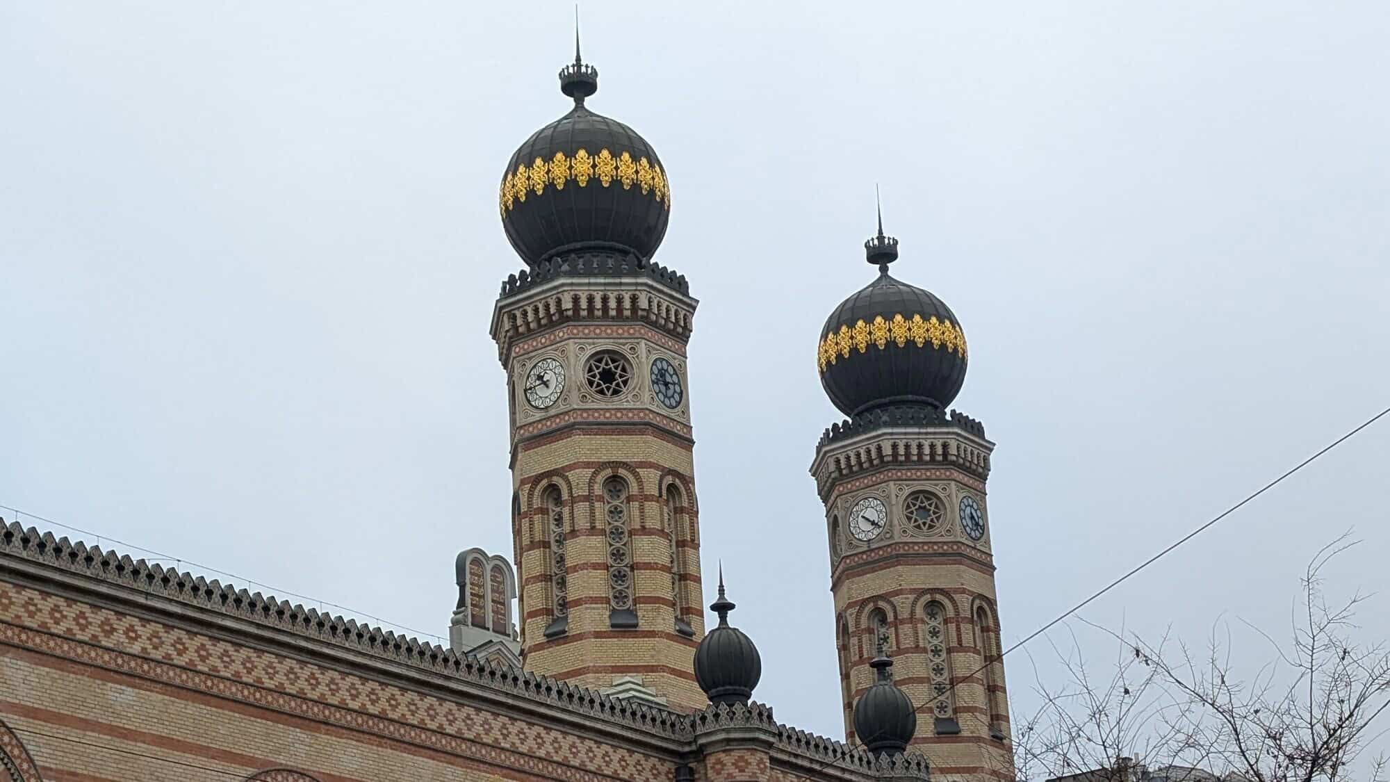 The Dohány Street Synagogue in Budapest, Hungary, on Dec. 8, 2024. It is the largest synagogue in Europe, with a seating capacity of 3,000, and serves as a central hub for Neolog Judaism. Photo by Michal Eliasy Marks.