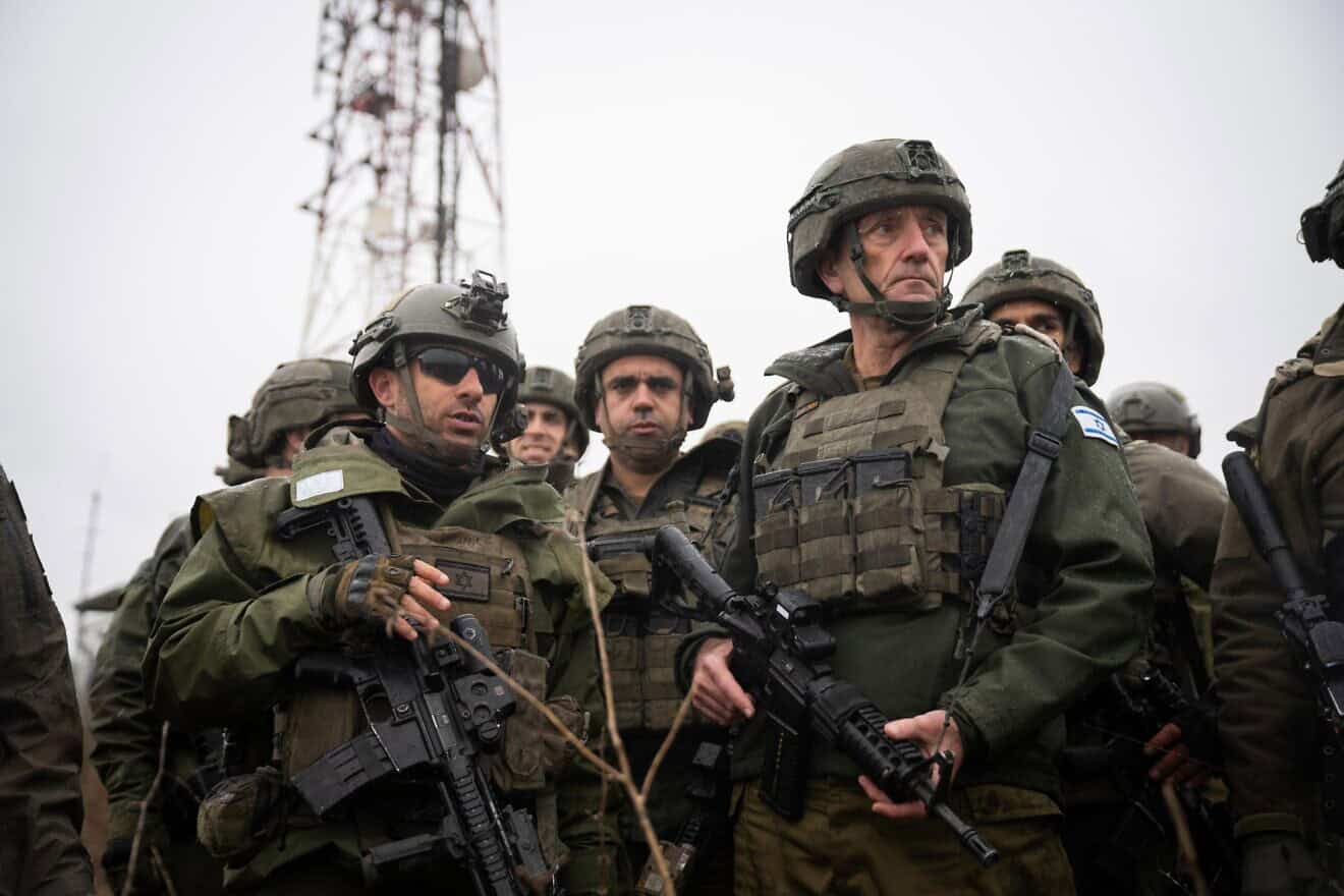 IDF Chief of Staff Lt. Gen. Herzi Halevi during a situational assessment in Southern Lebanon on Dec. 29, 2024. Credit: IDF.