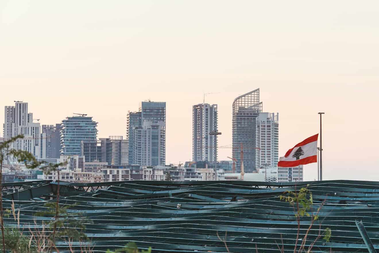 Destroyed buildings in an urban area of Beirut in 2020. Credit: Jo Kassis/Pexels.