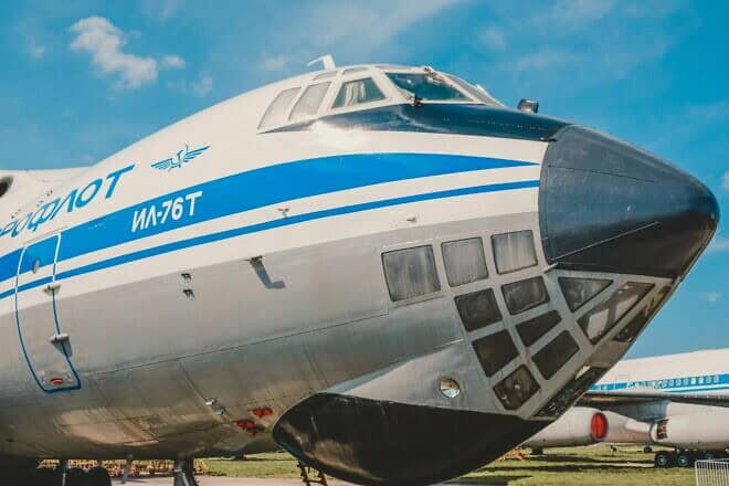 Close-up view of Ilyushin Il76. Photo by Mike Tyurin/Pexels.