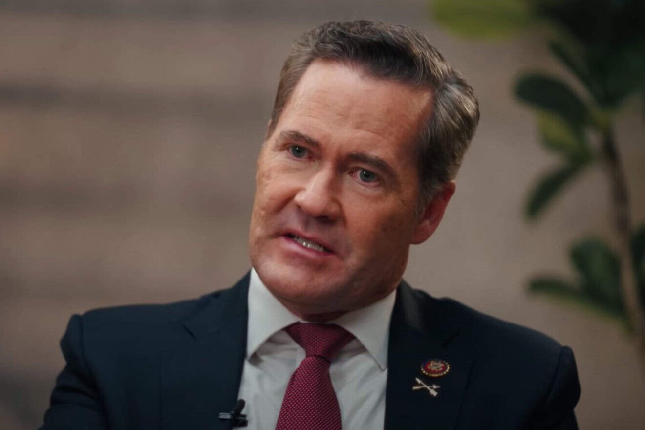 Incoming U.S. National Security Advisor Mike Waltz is seen with Ben Shapiro in a screenshot from an interview aired in the United States on Dec. 22, 2024. Credit: The Daily Wire/YouTube.