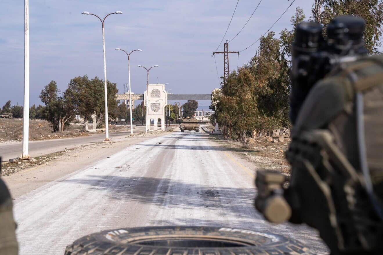 Israel Defense Forces troops enter Syrian territory, Dec. 9, 2024. Credit: IDF.