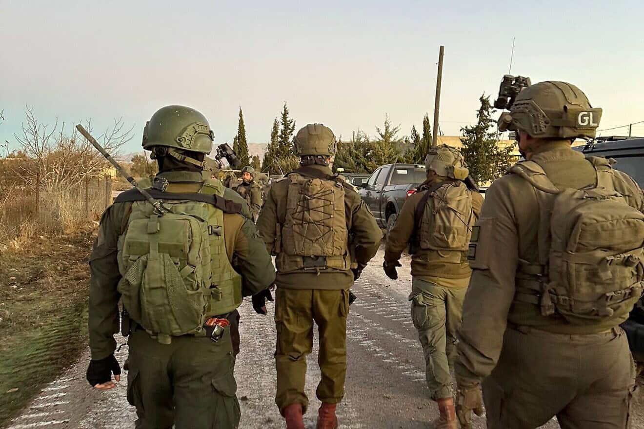 Israel Defense Forces troops enter Syrian territory, Dec. 9, 2024. Credit: IDF.