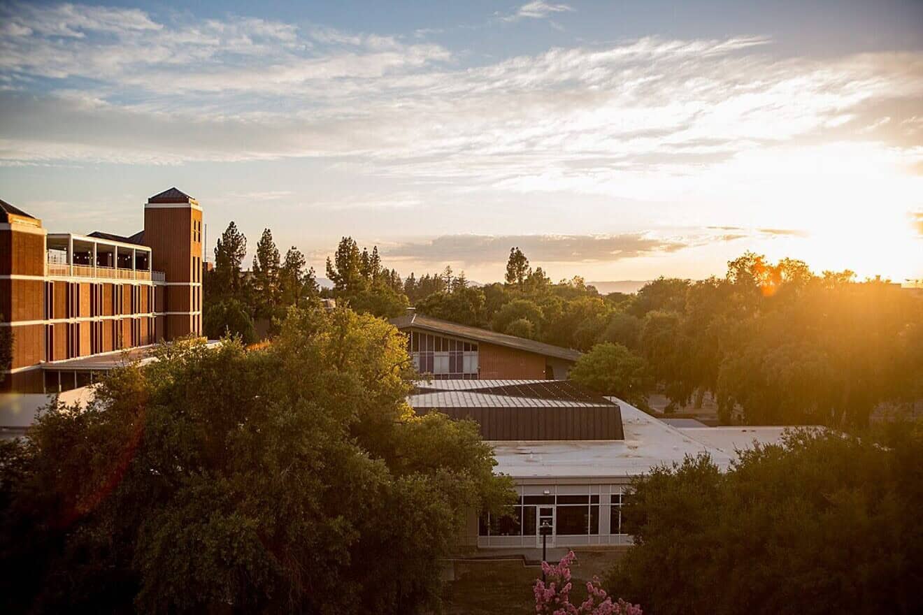 Aerial view of the University of California, Davis campus in Davis, Calif., on Aug. 15, 2020. Credit: Borawik via Wikimedia Commons.