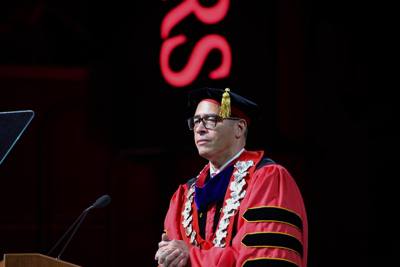 Jonathan Holloway is inaugurated as president of Rutgers University, Nov. 5, 2021. Credit: Office of Information Technology/New Jersey governor's office.