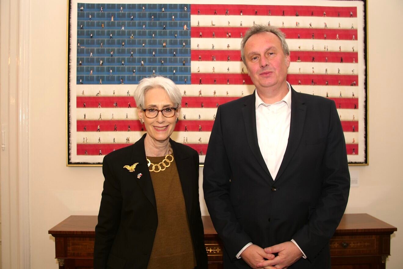 Tomáš Pojar, the Czech national security advisor, meets with Wendy Sherman, the U.S. deputy secretary of state, in Prague, Czech Republic, Dec. 10, 2022. Credit: U.S. State Department.