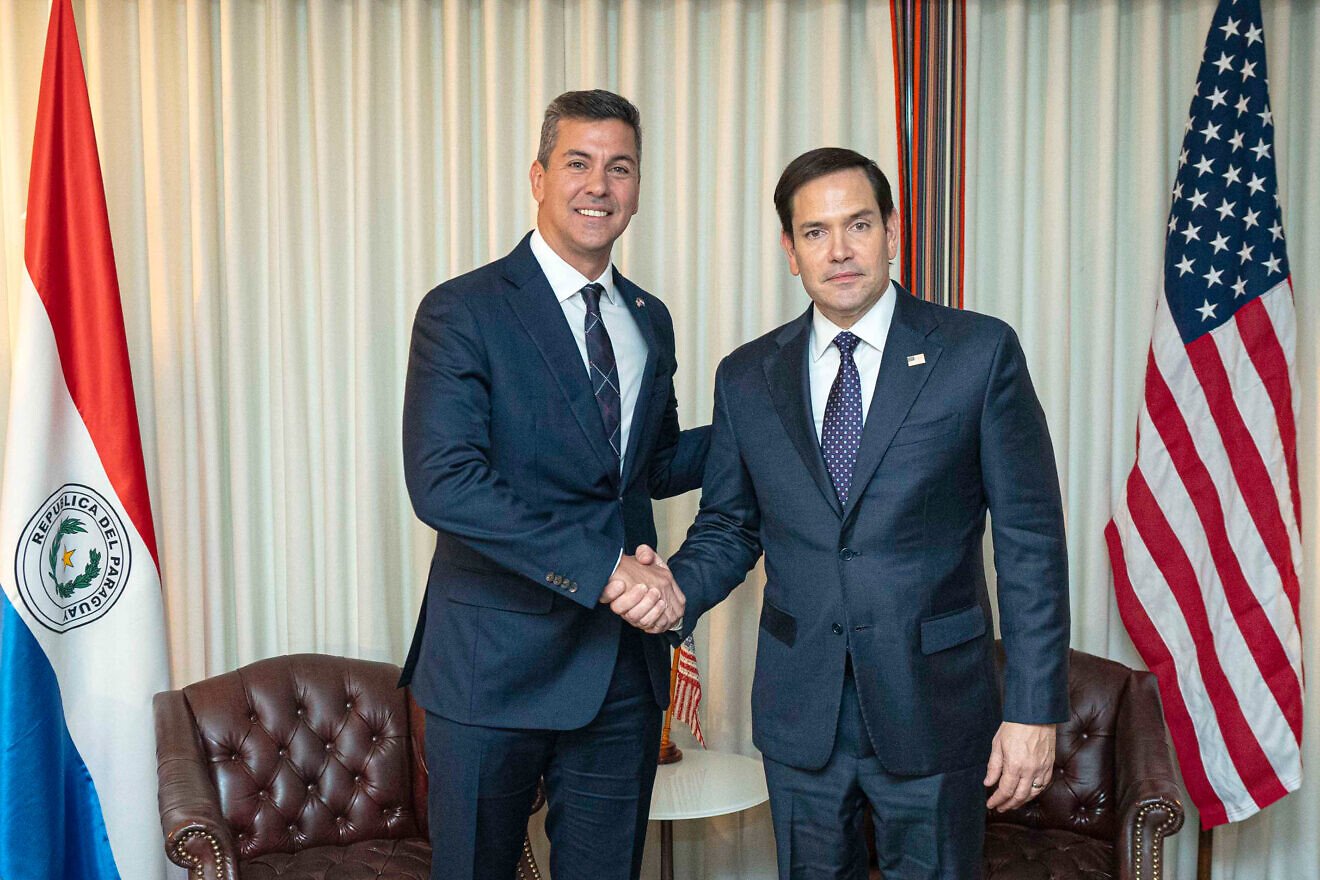 U.S. Secretary of State Marco Rubio meets with Paraguayan President Santiago Peña at the State Department in Washington, Jan. 21, 2025. Credit: Freddie Everett/U.S. State Department.