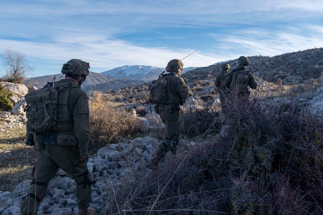 Israel Defense Forces soldiers in Southern Lebanon, Jan. 22, 2024. Credit: IDF.