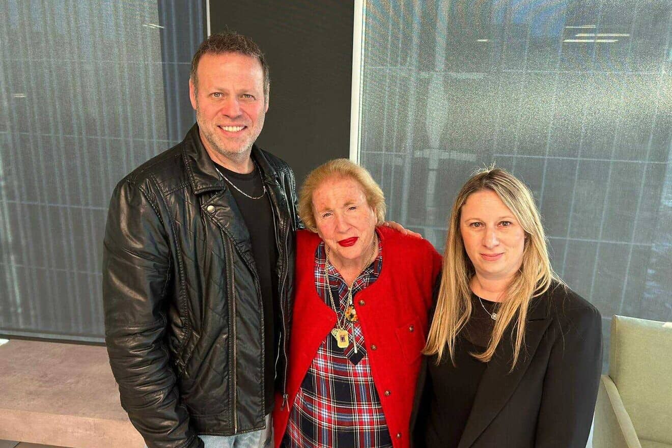 Adir Miller, Marriane Miller and March of the Living Deputy CEO Revital Yakin-Krakovsky. Credit: March of the Living.