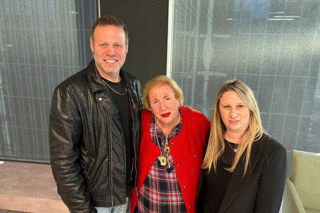 Adir Miller, Marriane Miller and March of the Living Deputy CEO Revital Yakin-Krakovsky. Credit: March of the Living.