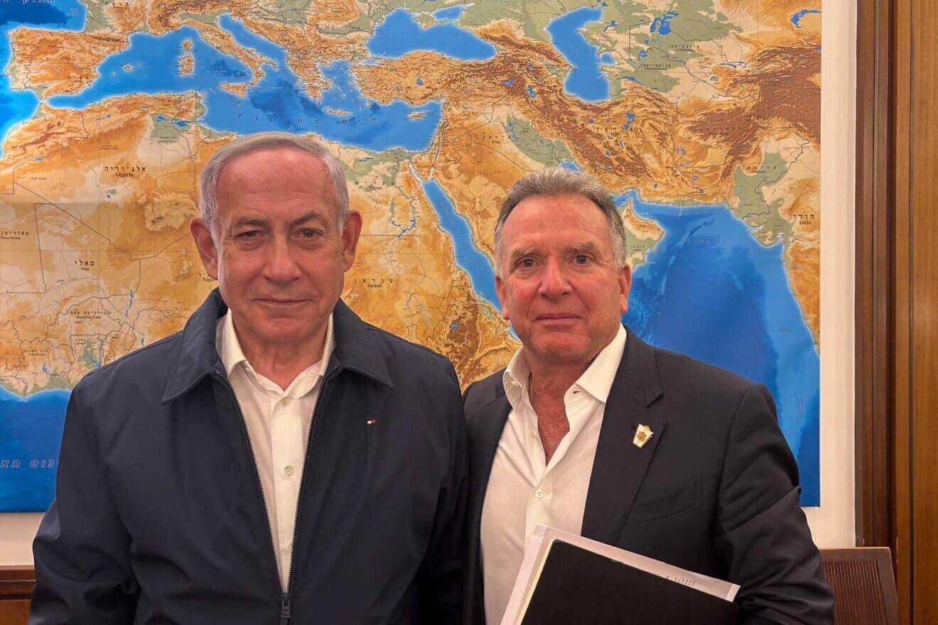 Israeli Prime Minister Benjamin Netanyahu and Steve Witkoff, U.S. President-elect Donald Trump's Middle East envoy, in Jerusalem, on Jan. 11, 2025. Credit: The Prime Minister's Media Adviser.