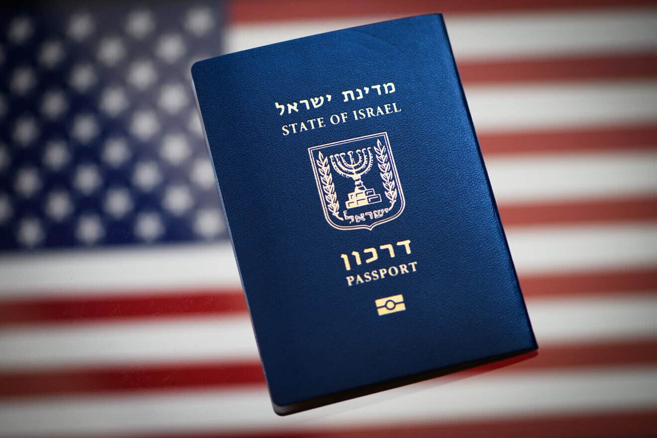 Illustration of an  Israeli passport, on Sept. 24, 2023. Photo by Hadar Youavian/Flash90.