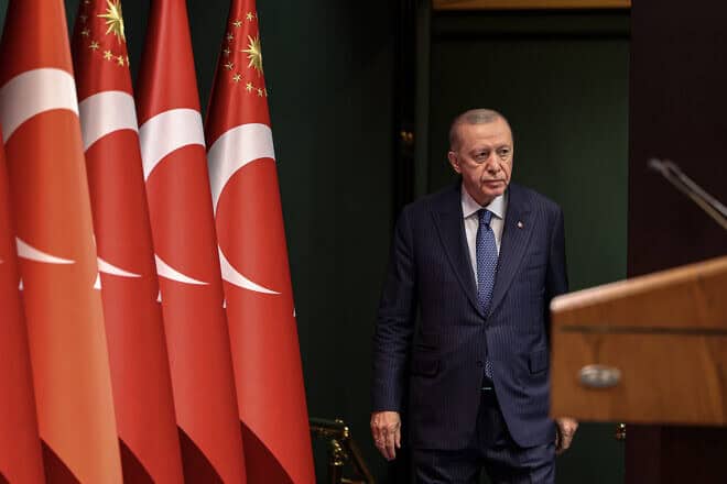 The Presidential Cabinet convened under the chairmanship of President Recep Tayyip Erdoğan at the Presidential Complex on Jan. 21, 2025 in Ankara, Turkey. Photo by Ugur Yildirim/dia images via Getty Images.