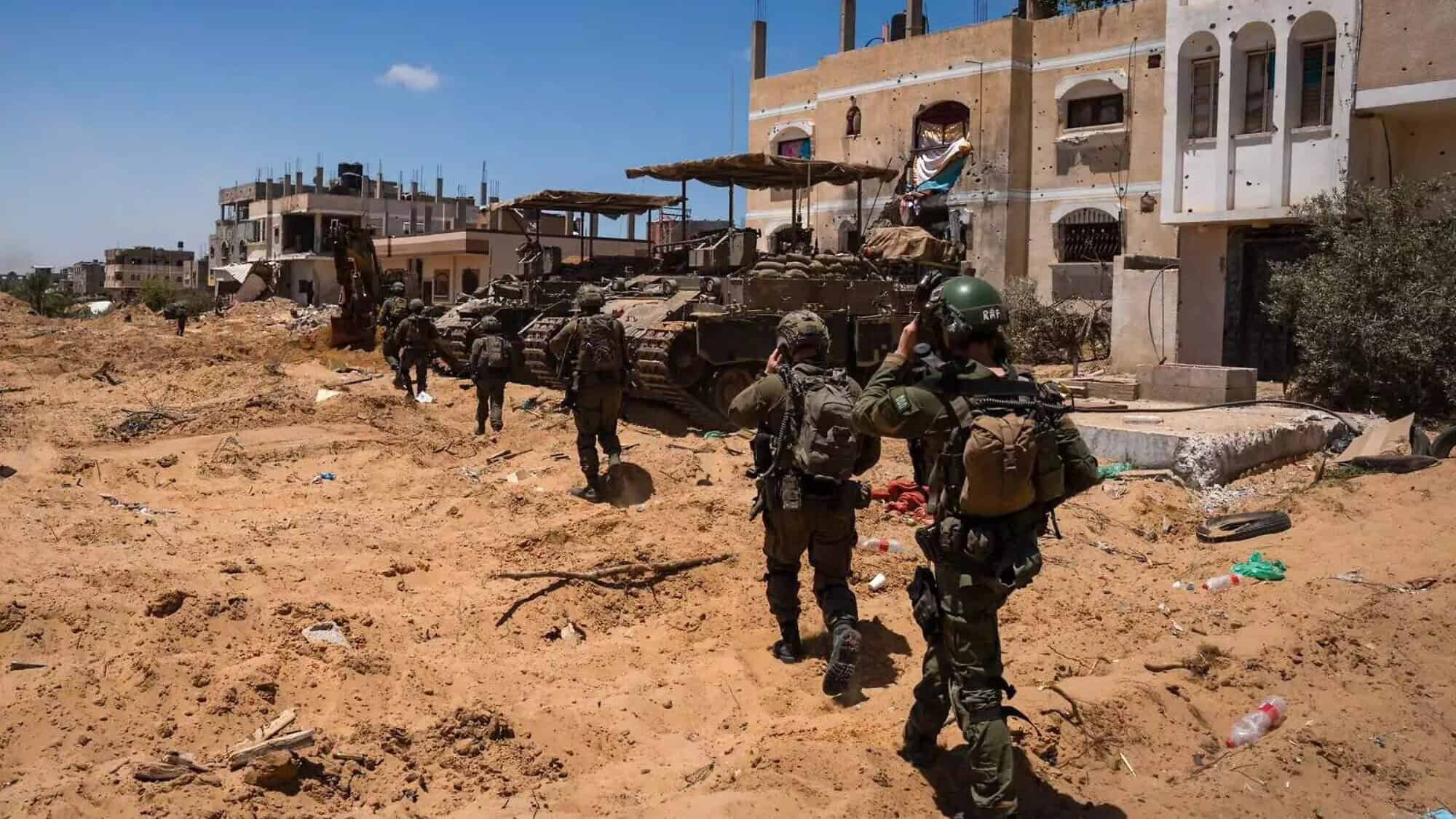 Israeli troops in the Gaza Strip during "Operation Swords of Iron." Credit: IDF Spokesperson's Unit.