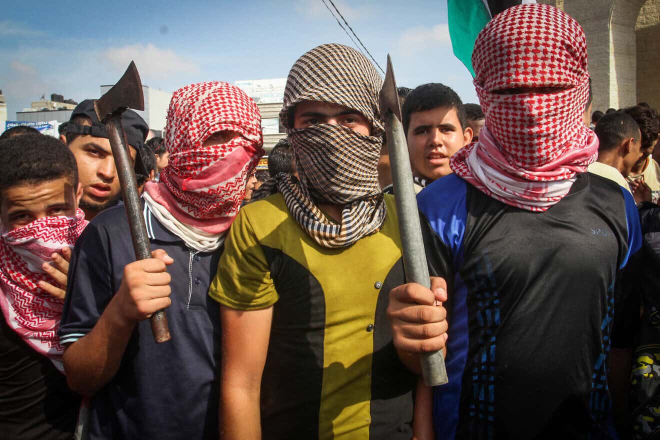 Palestinians take part in anti-Israel protests and preparation for a third intifada in the city of Rafah, in the southern Gaza Strip, on Oct. 13, 2015. Photo by Abed Rahim Khatib/ Flash90. Palestinians take part in anti-Israel protests and preparation for a third intifada in the city of Rafah, in the southern Gaza Strip, on Oct. 13, 2015. Photo by Abed Rahim Khatib/ Flash90.