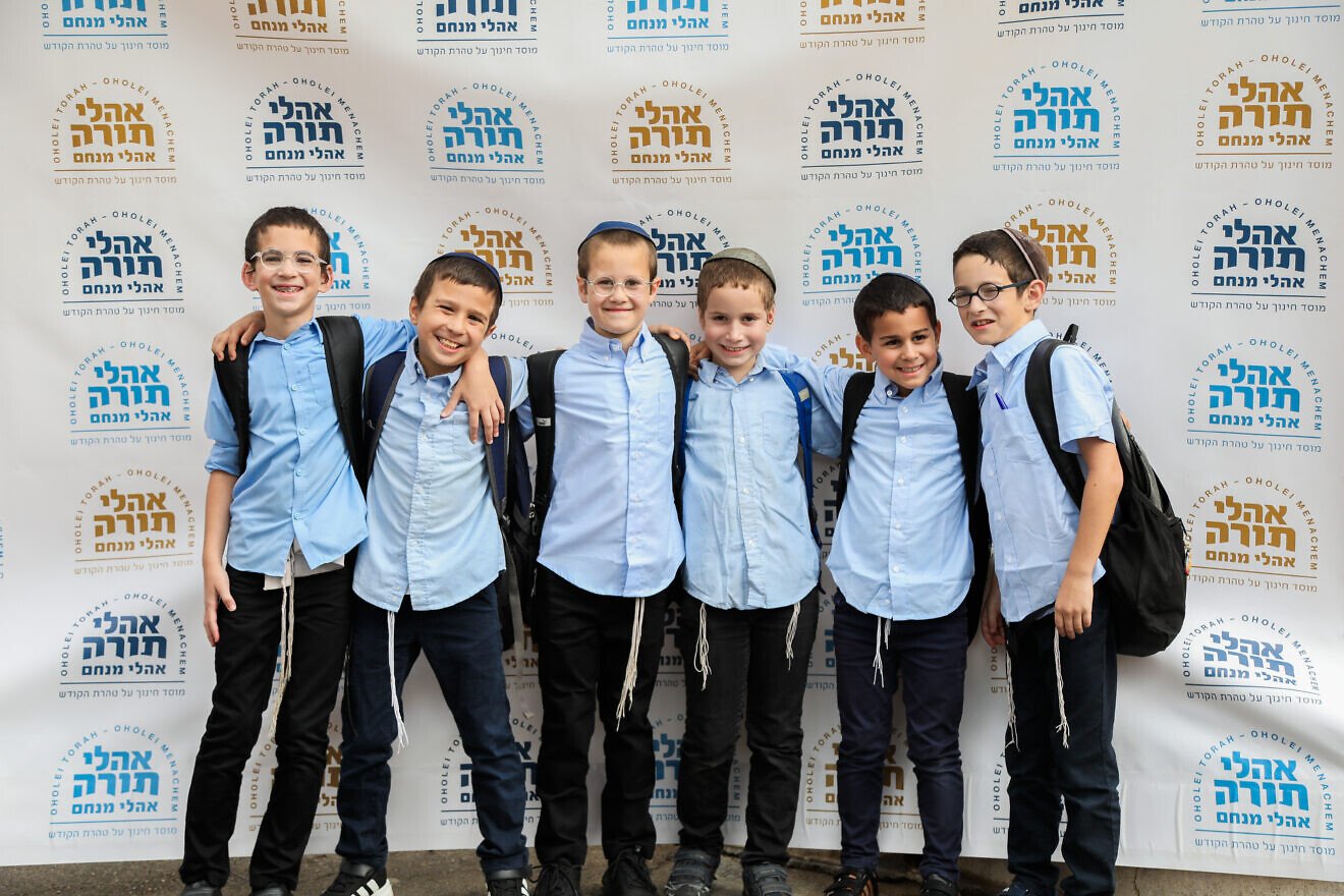 Students at the Chassidic school Oholei Torah in Brooklyn, N.Y. Credit: Oholei Torah.
