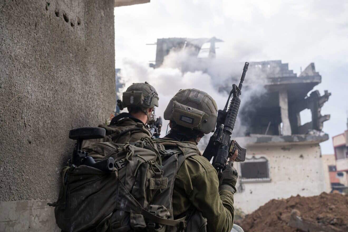 Nahal Brigade infantrymen in Beit Hanoun, northern Gaza, January 2025. Credit: IDF.