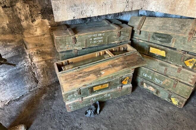 Weapons of the former Syrian Armed Forces seized by Israel Defense Forces soldiers, on Jan. 15, 2024. Credit: IDF.