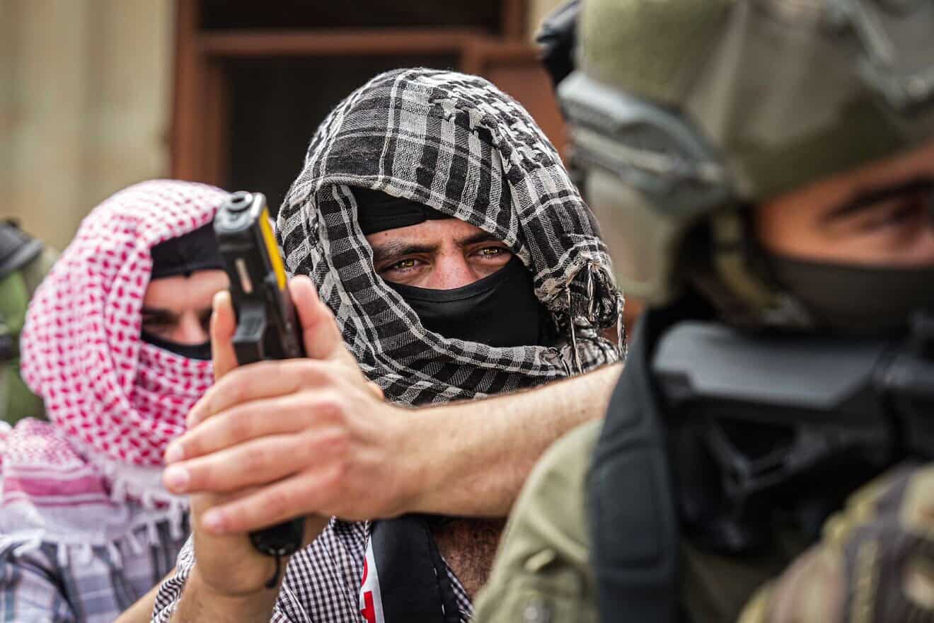 Undercover Israeli forces operating in Judea and Samaria. Credit: Israel Police.