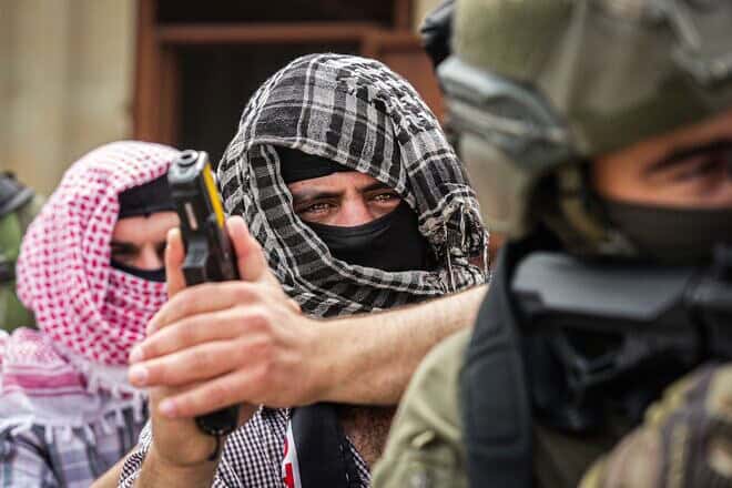 Undercover Israeli forces operating in Judea and Samaria. Credit: Israel Police.