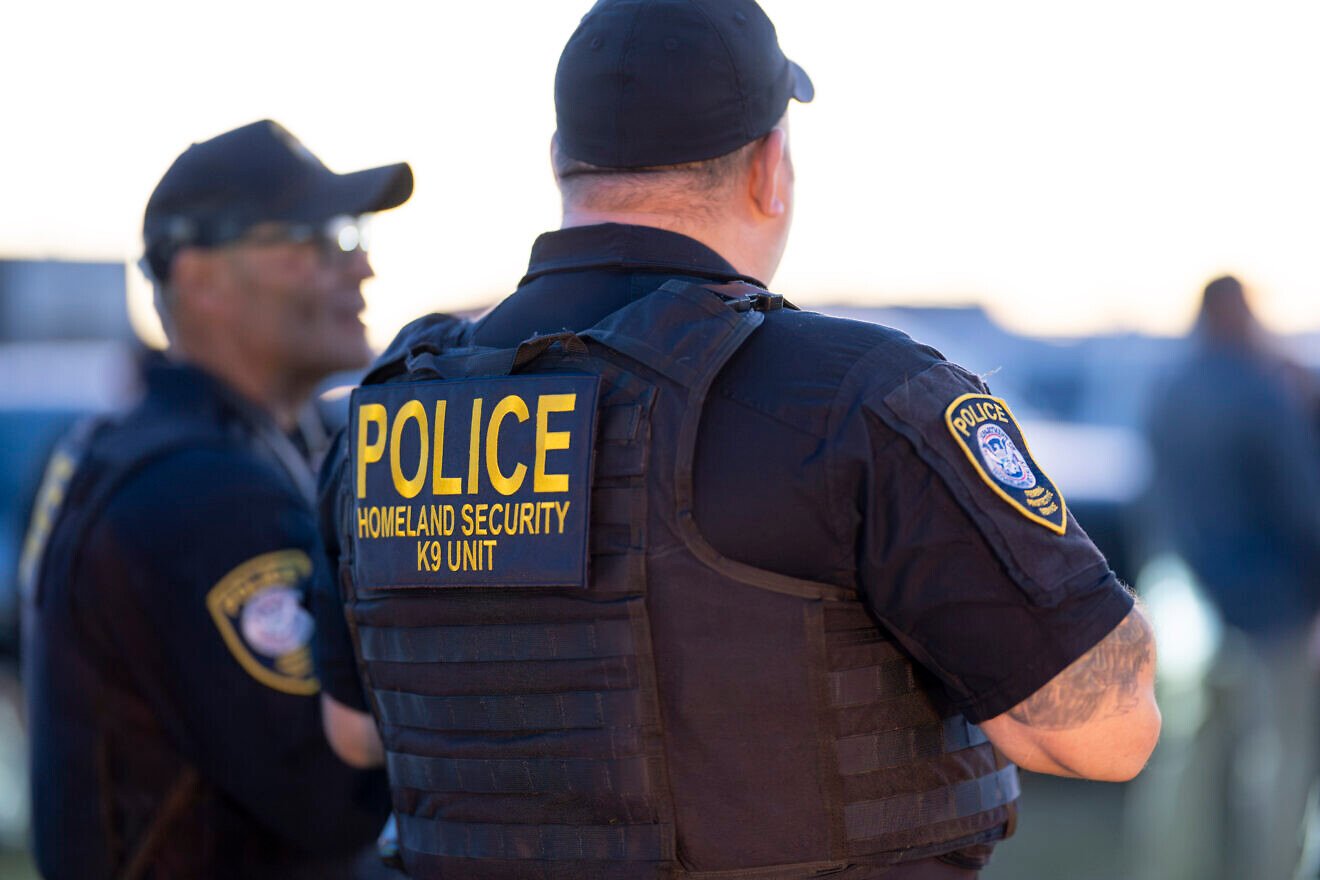 A U.S. Department of Homeland Security K9 unit works to secure the upcoming Super Bowl at Caesars Superdome in New Orleans, La., Feb. 1, 2025. Credit: Tia Dufour/U.S. Department of Homeland Security.