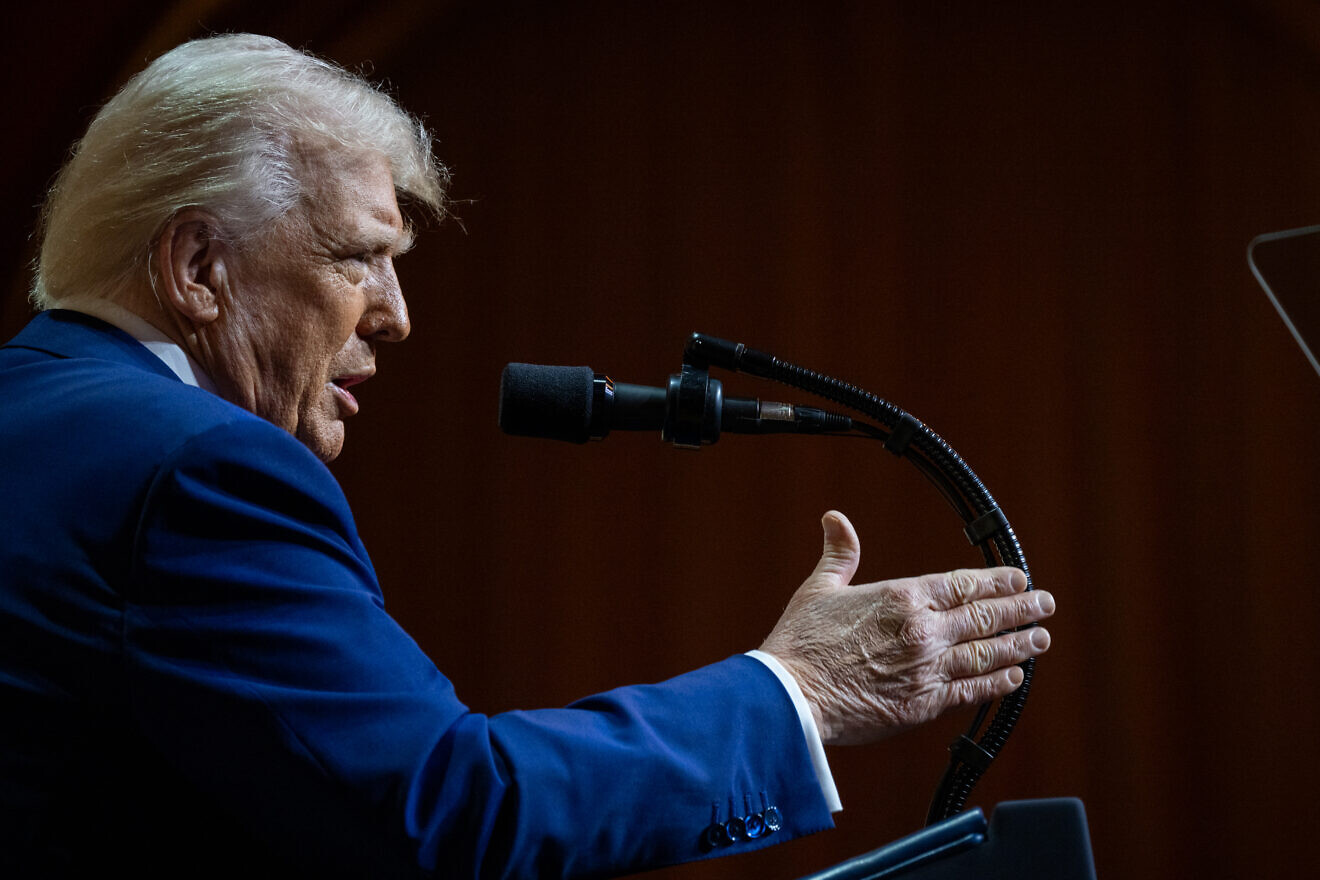 U.S. President Donald Trump addresses the Republican Governors Association at the National Building Museum in Washington, D.C., Feb. 20, 2025. Credit: Molly Riley/White House.