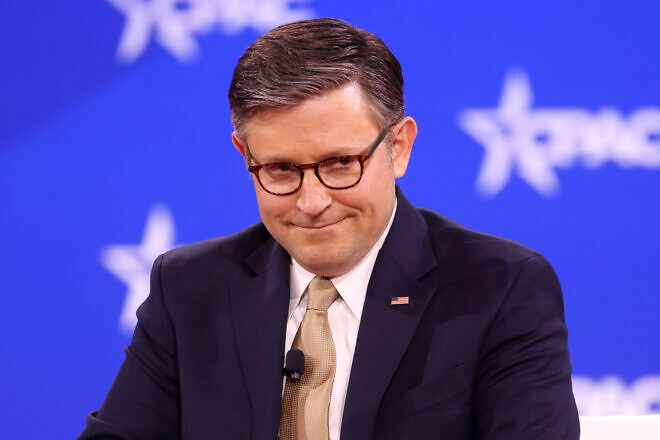 House Speaker Mike Johnson (R-La.) speaking at the 2025 Conservative Political Action Conference (CPAC) at the Gaylord National Resort & Convention Center in National Harbor, Md., Feb. 20, 2025. Credit: Gage Skidmore via Creative Commons.