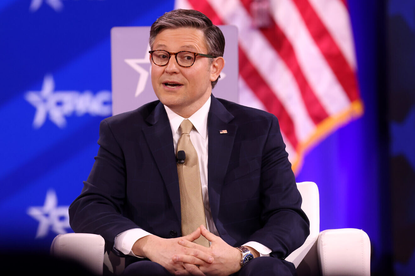 House Speaker Mike Johnson (R-La.) speaking at the 2025 Conservative Political Action Conference (CPAC) at the Gaylord National Resort & Convention Center in National Harbor, Md., Feb. 20, 2025. Credit: Gage Skidmore via Creative Commons.