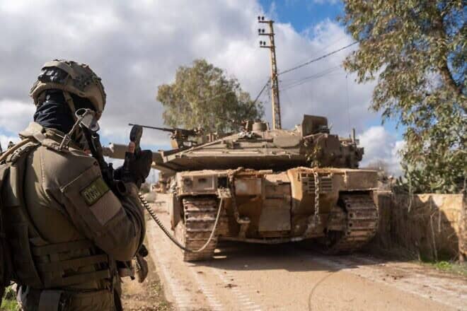 Israeli forces during operational activity in Southern Lebanon, January 2025. Credit: IDF.