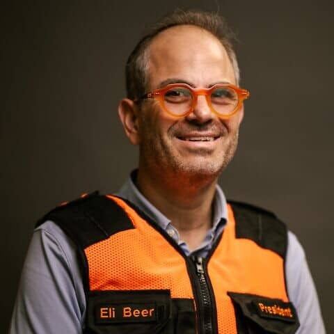 Eli Beer. Credit: Courtesy of United Hatzalah.